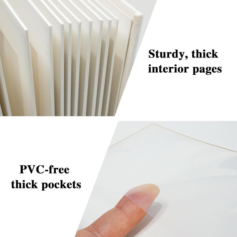 Remowith Premium Small Photo Album 4x6 with 60 Pockets, Linen Cover Memory Book with Writing Space Ideal for Wedding Photo Albums, Baby Books, and Travel Journals, Pink - Image 3